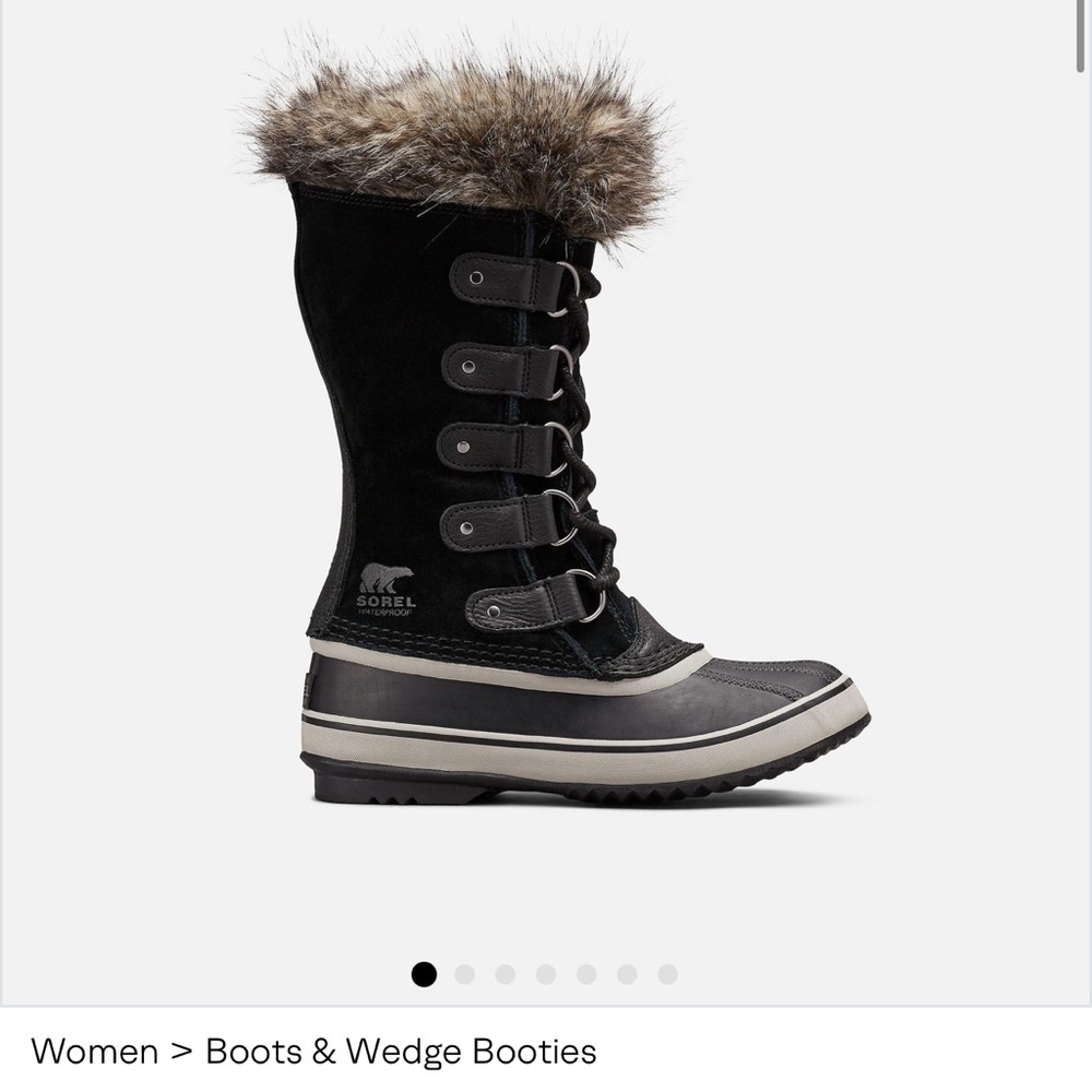 Sorel Joan of Arctic Black and Gray Women's Winter Boots